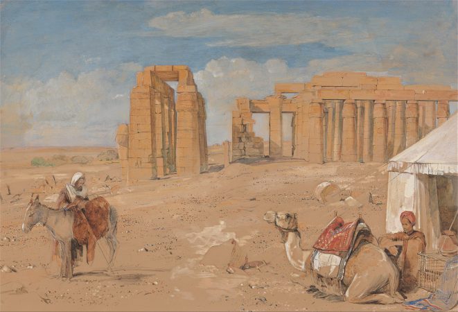 Thebe_John_Frederick_Lewis_-_The_Ramesseum_at_Thebes